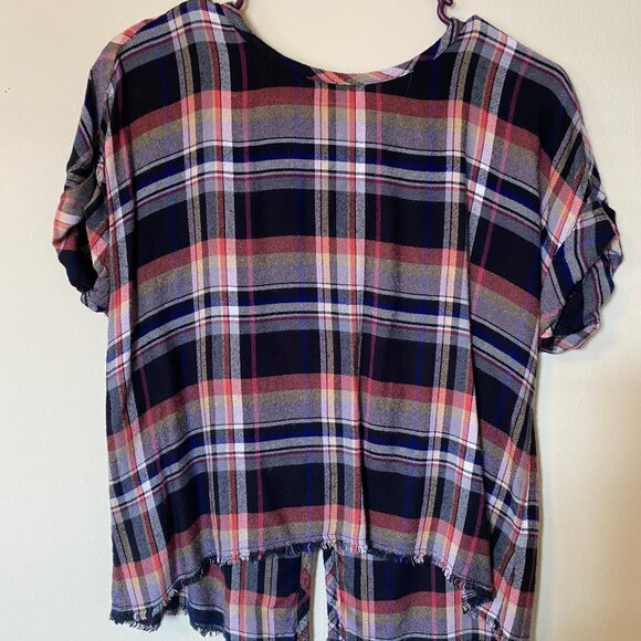 Anthropologie Cloth & Stone Mallory Plaid Blouse (Size: S) EUC - Picture 12 of 12